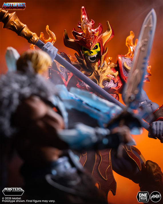 Masters of the Universe 200X - Ice Armor He-Man and Fire Armor Skeletor 1/12 Scale Figure Set