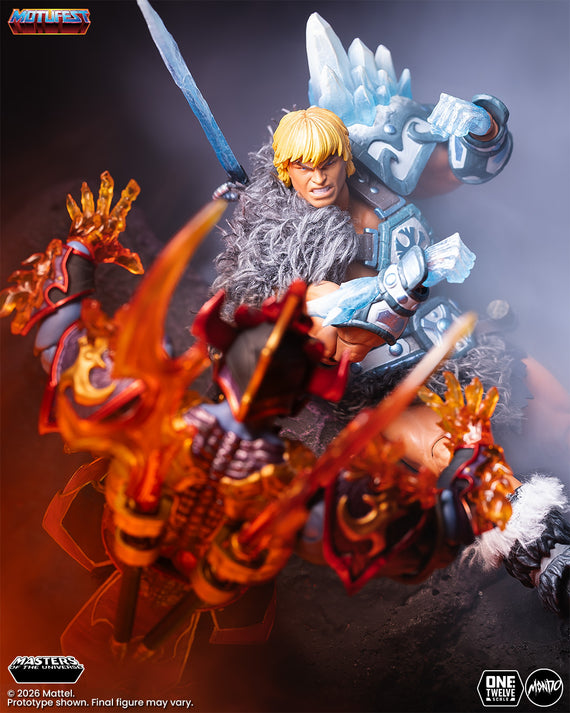 Masters of the Universe 200X - Ice Armor He-Man and Fire Armor Skeletor 1/12 Scale Figure Set