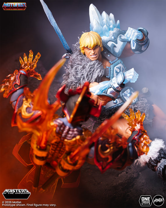 Masters of the Universe 200X - Ice Armor He-Man and Fire Armor Skeletor 1/12 Scale Figure Set