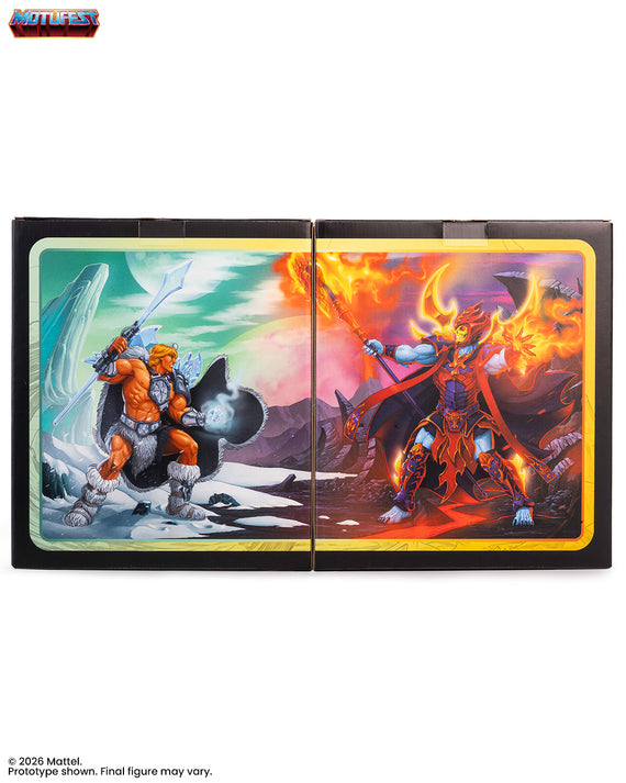 Masters of the Universe 200X - Ice Armor He-Man and Fire Armor Skeletor 1/12 Scale Figure Set