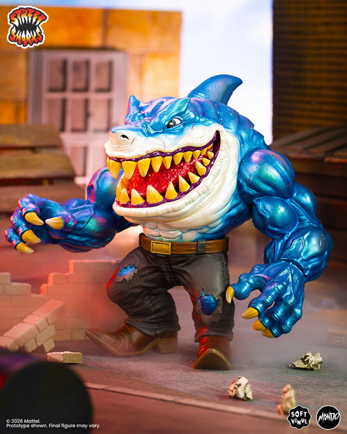 Street Sharks - Ripster Soft Vinyl Figure - Shark Bait Variant