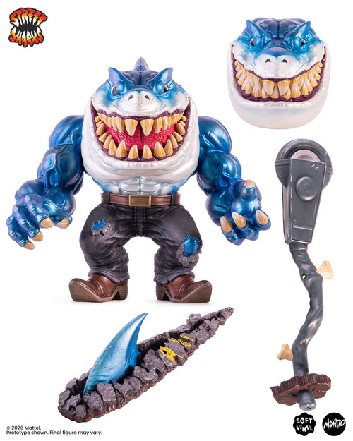 Street Sharks - Ripster Soft Vinyl Figure - Shark Bait Variant