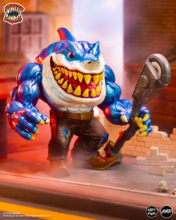 Street Sharks - Ripster Soft Vinyl Figure - Shark Bait Variant