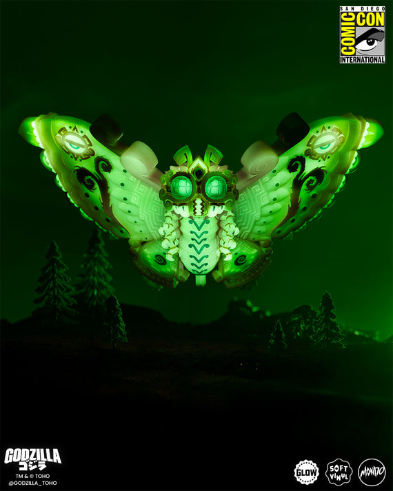 Mothra - Vinyl Designer Figure by Urban Aztec - Cherry Blossom Glow in the Dark Variant