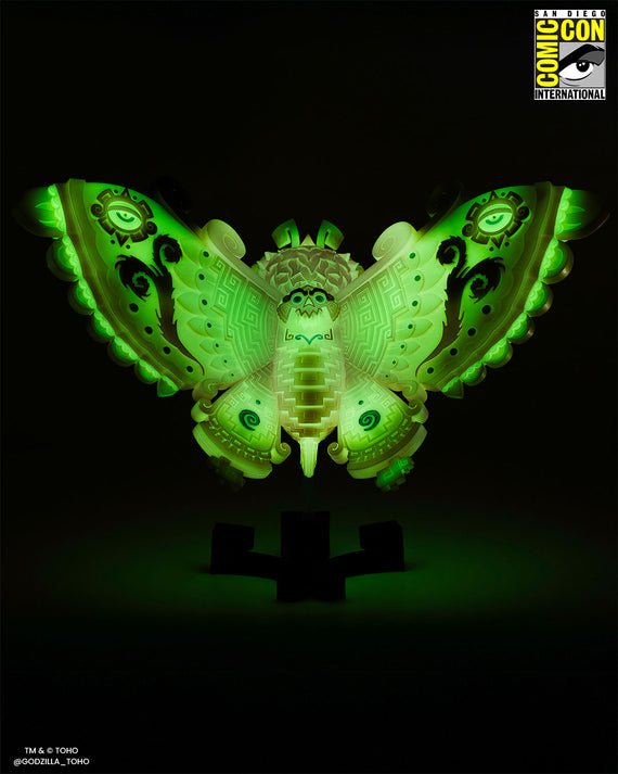 Mothra - Vinyl Designer Figure by Urban Aztec - Cherry Blossom Glow in the Dark Variant