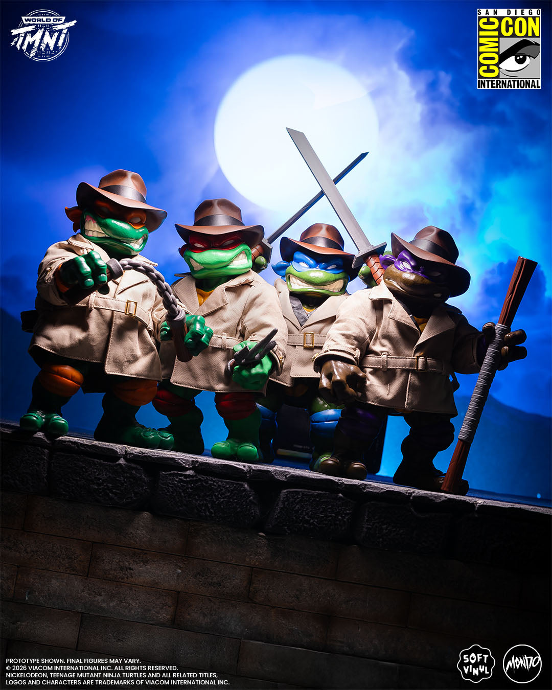 Undercover カーキ ジップトラウザーズ Size 1 Teenage Mutant Ninja Turtles - Undercover Turtles Soft Vinyl
