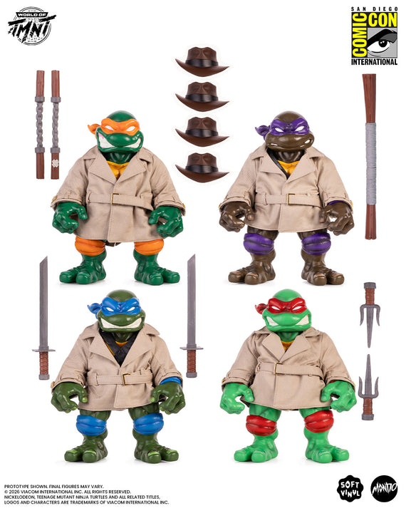 Teenage Mutant Ninja Turtles - Undercover Turtles Soft Vinyl Figures 4-Pack