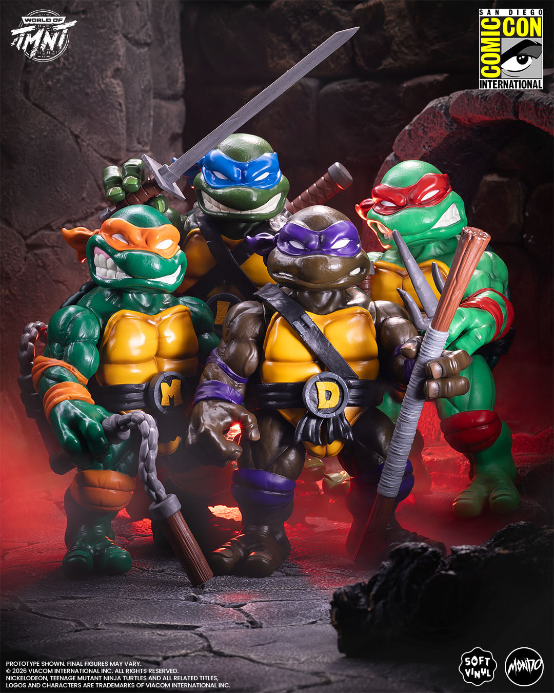 Undercover カーキ ジップトラウザーズ Size 1 Teenage Mutant Ninja Turtles - Undercover Turtles Soft Vinyl