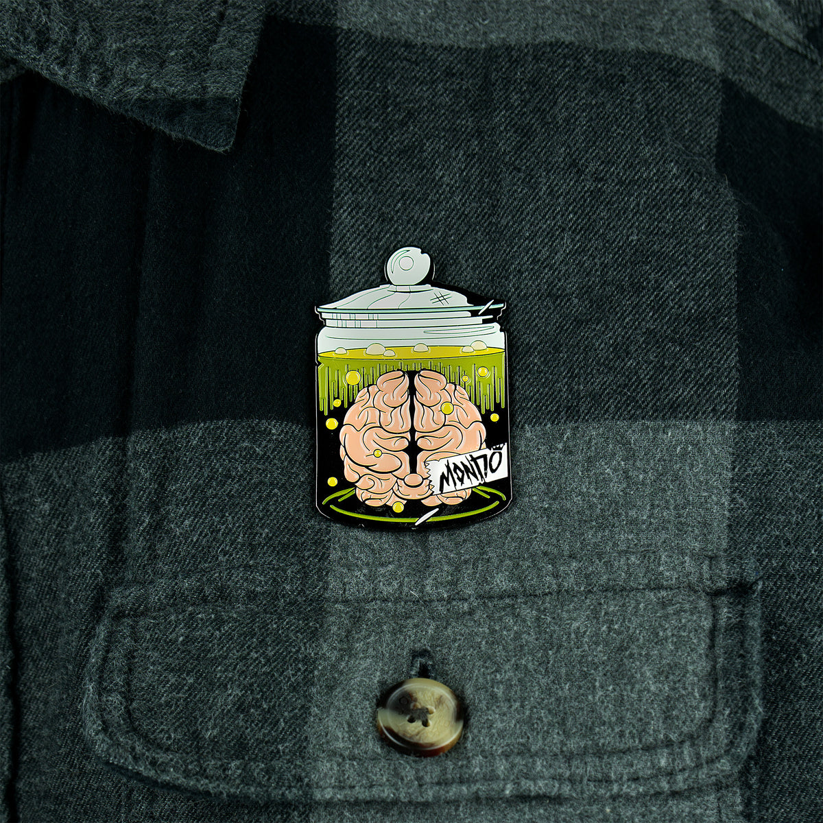 Pickle Brain Mondo Pickled Brain Enamel Pin