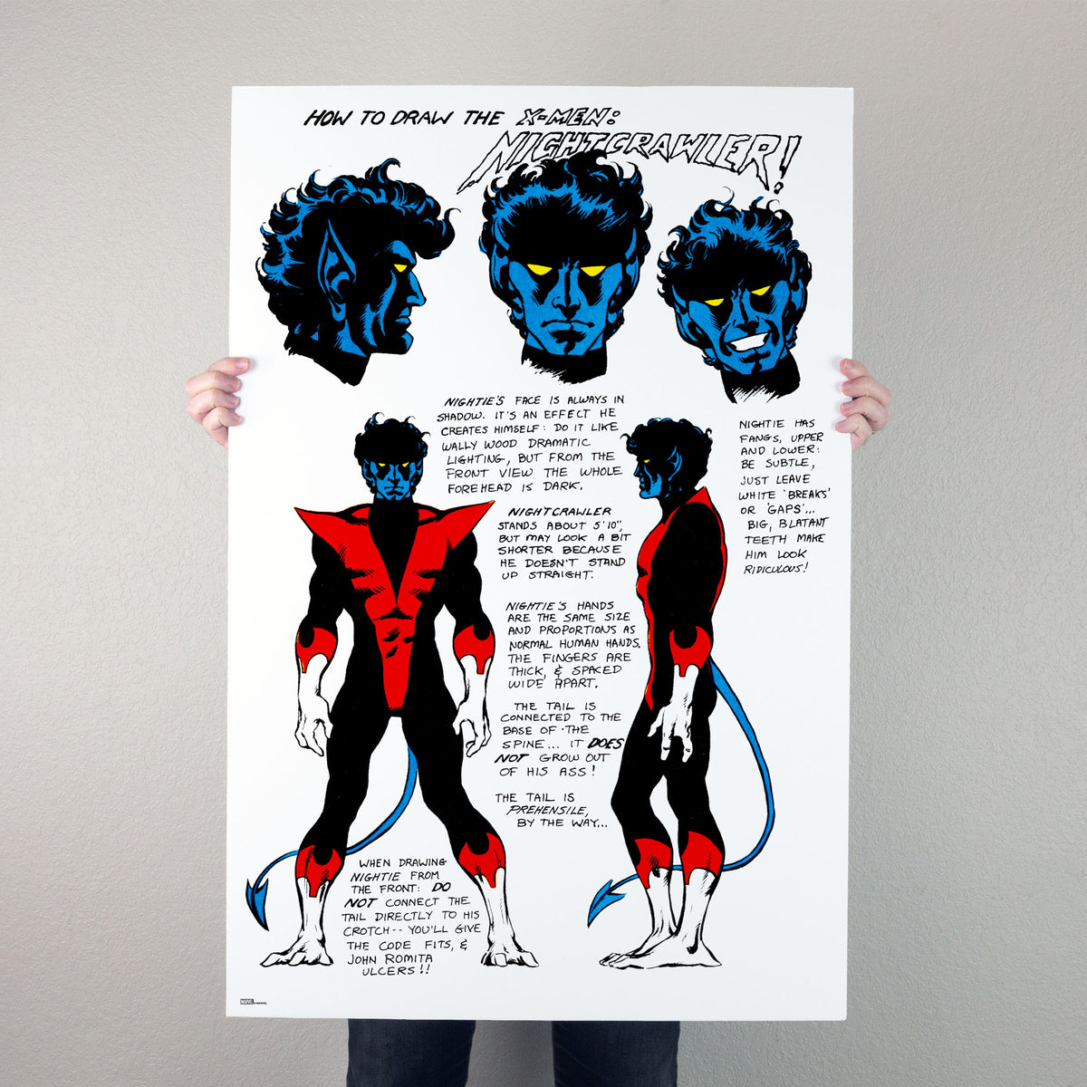 Sheet Sposter Nightcrawler Character Sheet Poster – Mondo