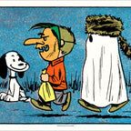 Peanuts Snoopy and Trick Or Treaters Poster
