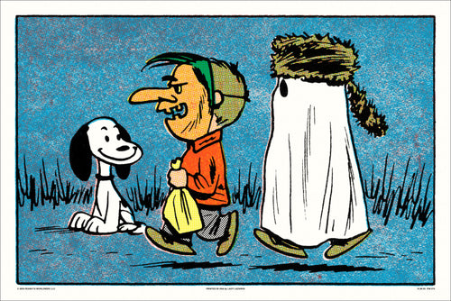 Peanuts Snoopy and Trick Or Treaters Poster