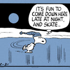 Peanuts Skate Poster