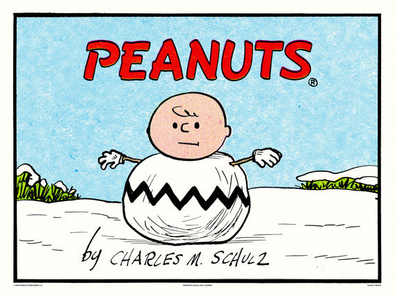 Peanuts Snowman Poster