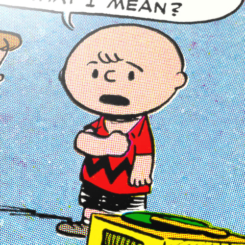 Peanuts Right Here Poster