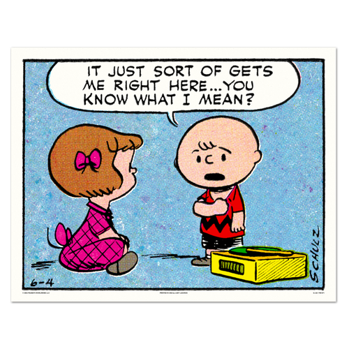 Peanuts Right Here Poster