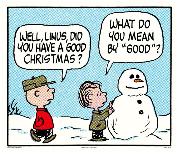 Peanuts A Good Christmas Poster