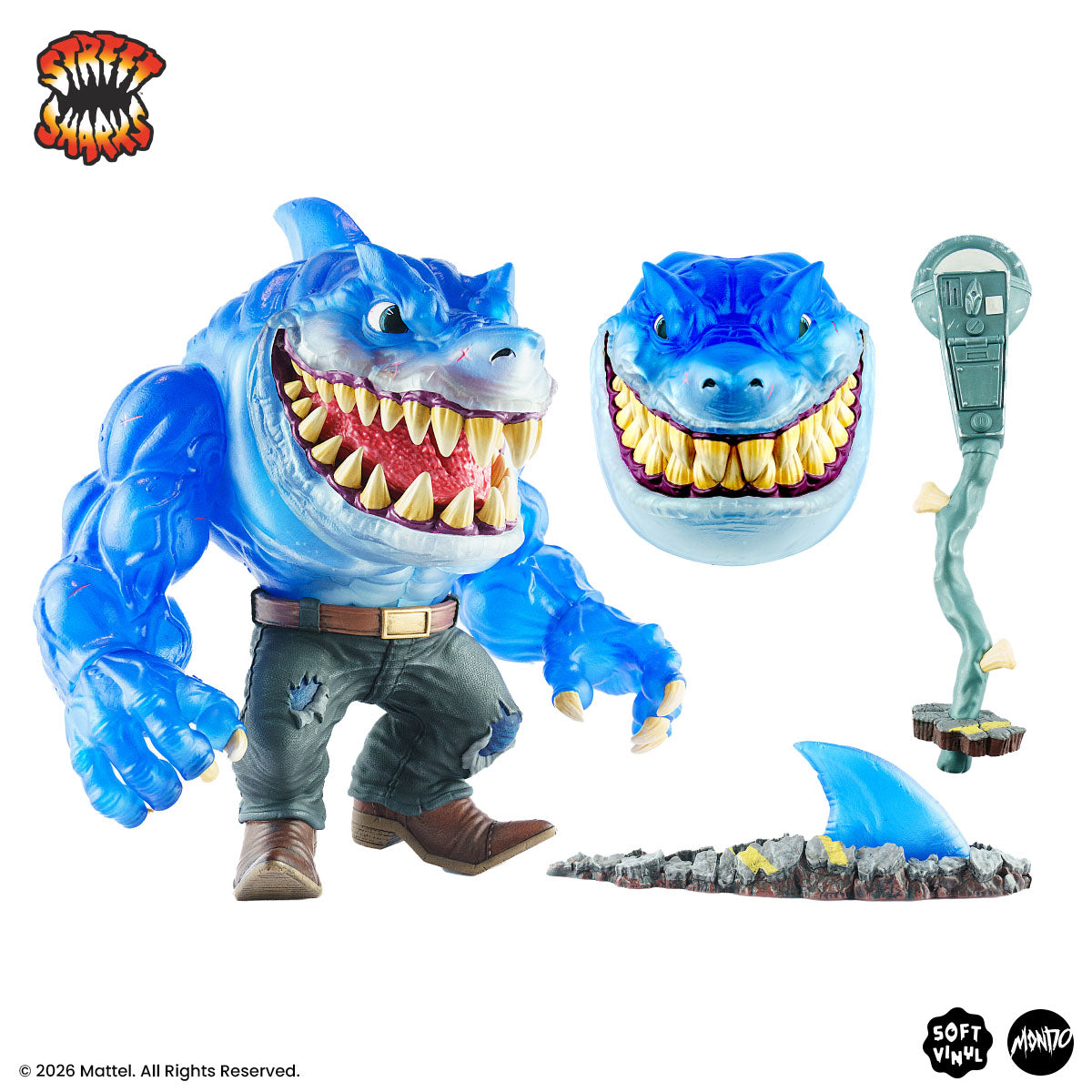 Street Sharks - Ripster Soft Vinyl Figure - Fission City Variant