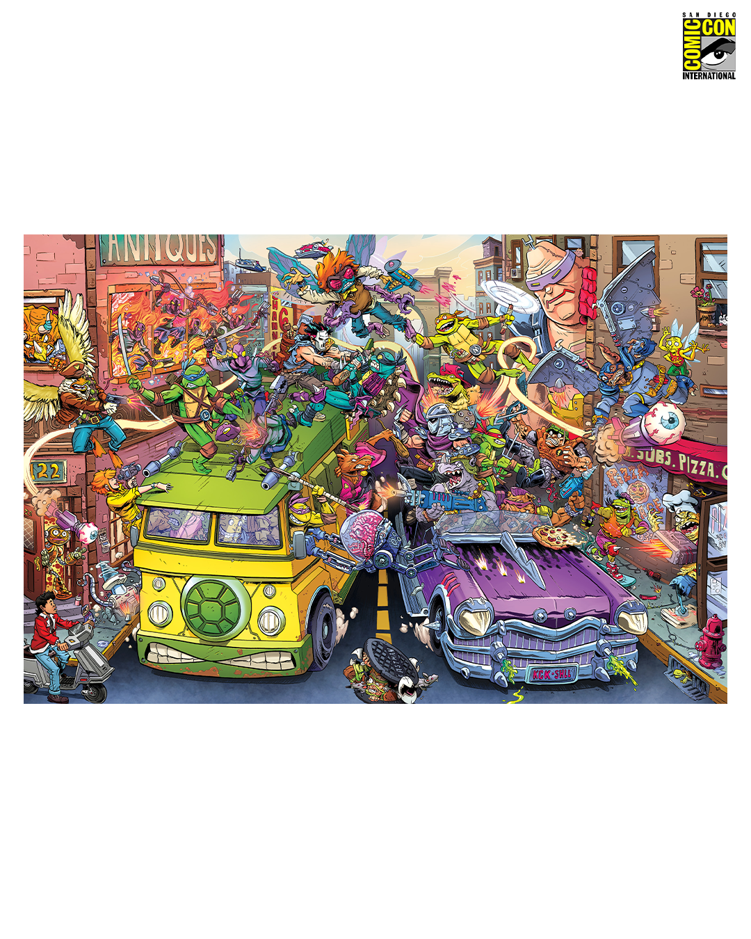 Teenage Mutant Ninja Turtles Pizza Van (Timed Edition) Poster – Mondo
