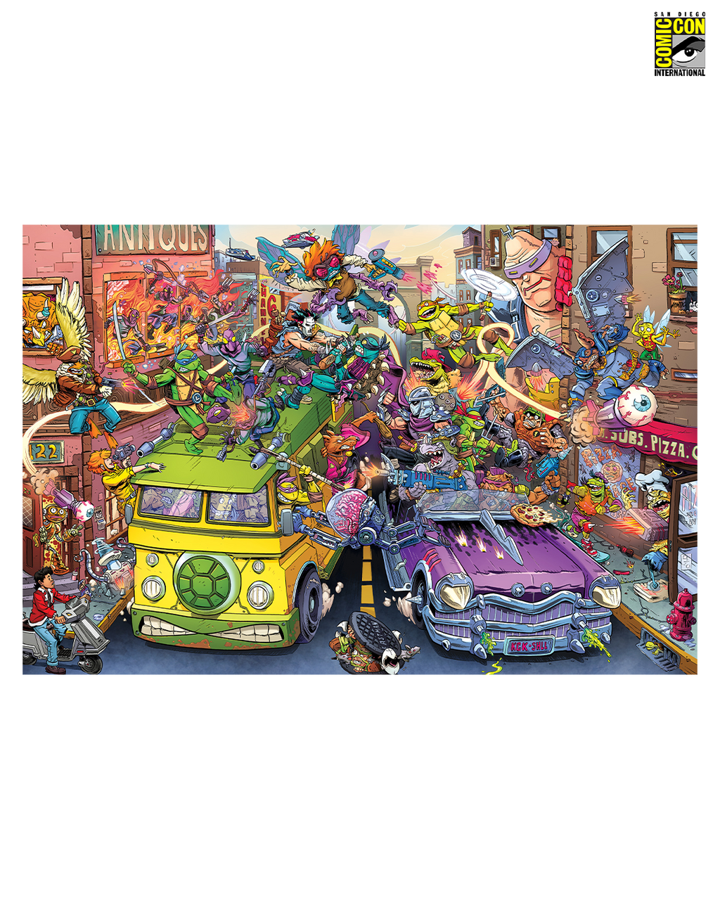 ポスター RT-149553 Teenage Mutant Ninja Turtles Pizza Van (Timed Edition) Poster – Mondo
