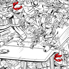 Teenage Mutant Ninja Turtles Pizza Van Mirage Variant Poster