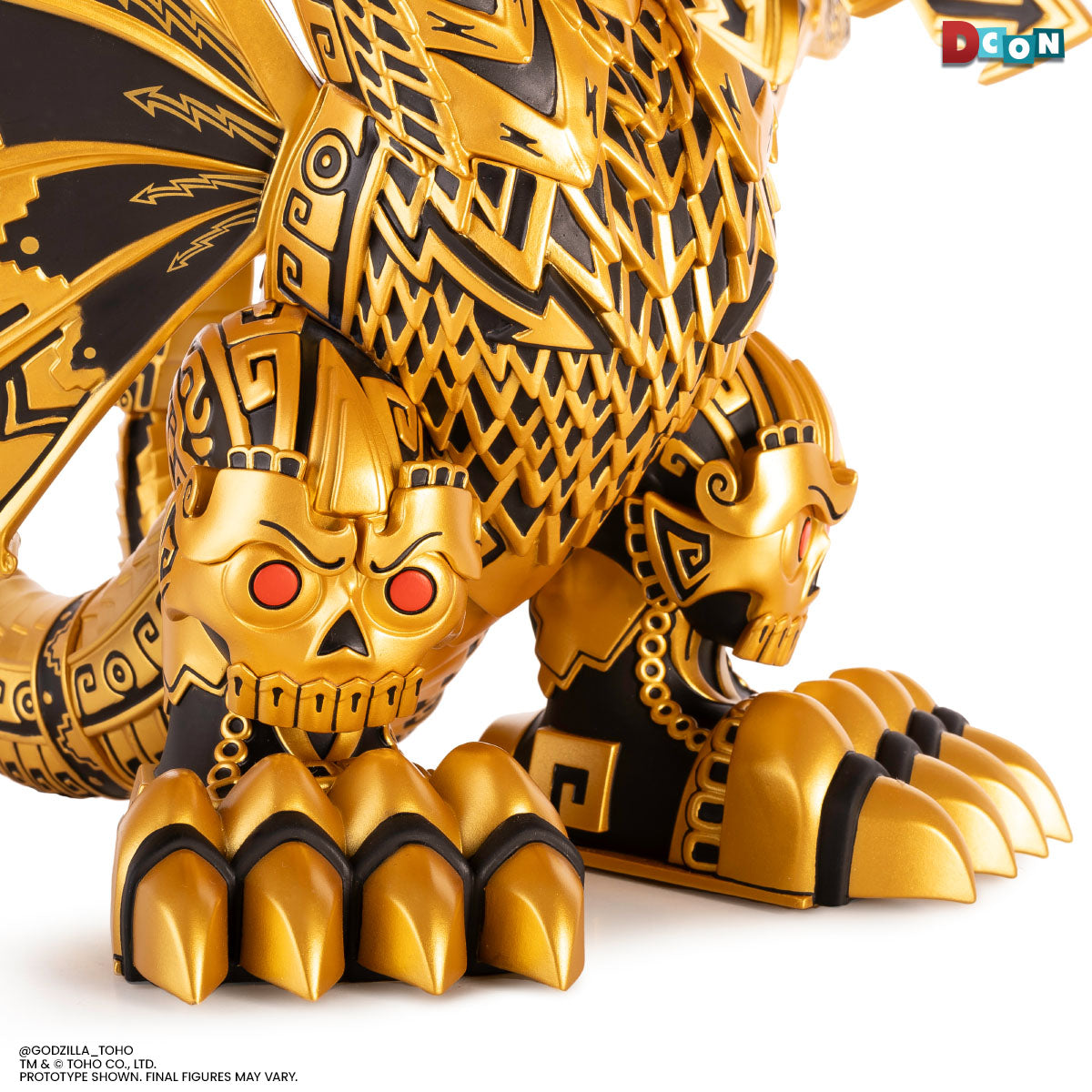 King Ghidorah - Vinyl Designer Figure by Urban Aztec - Golden