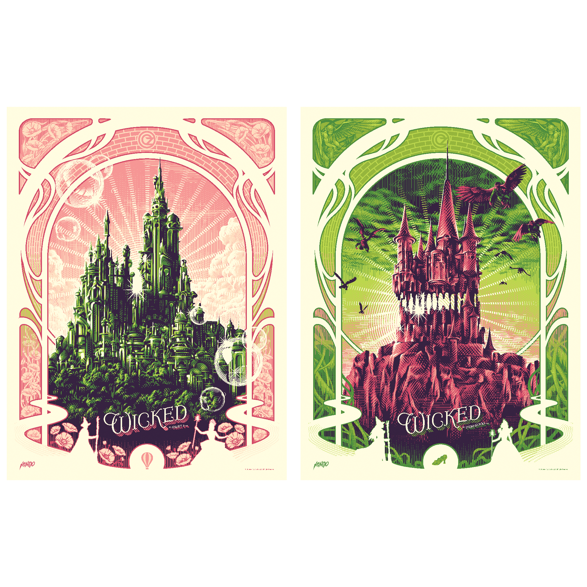Wicked (Timed Edition) Poster Set – Mondo