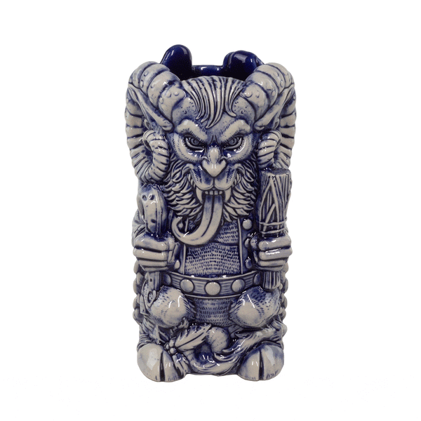 Krampus Designer Series Tiki Mug (Blue Wiped)