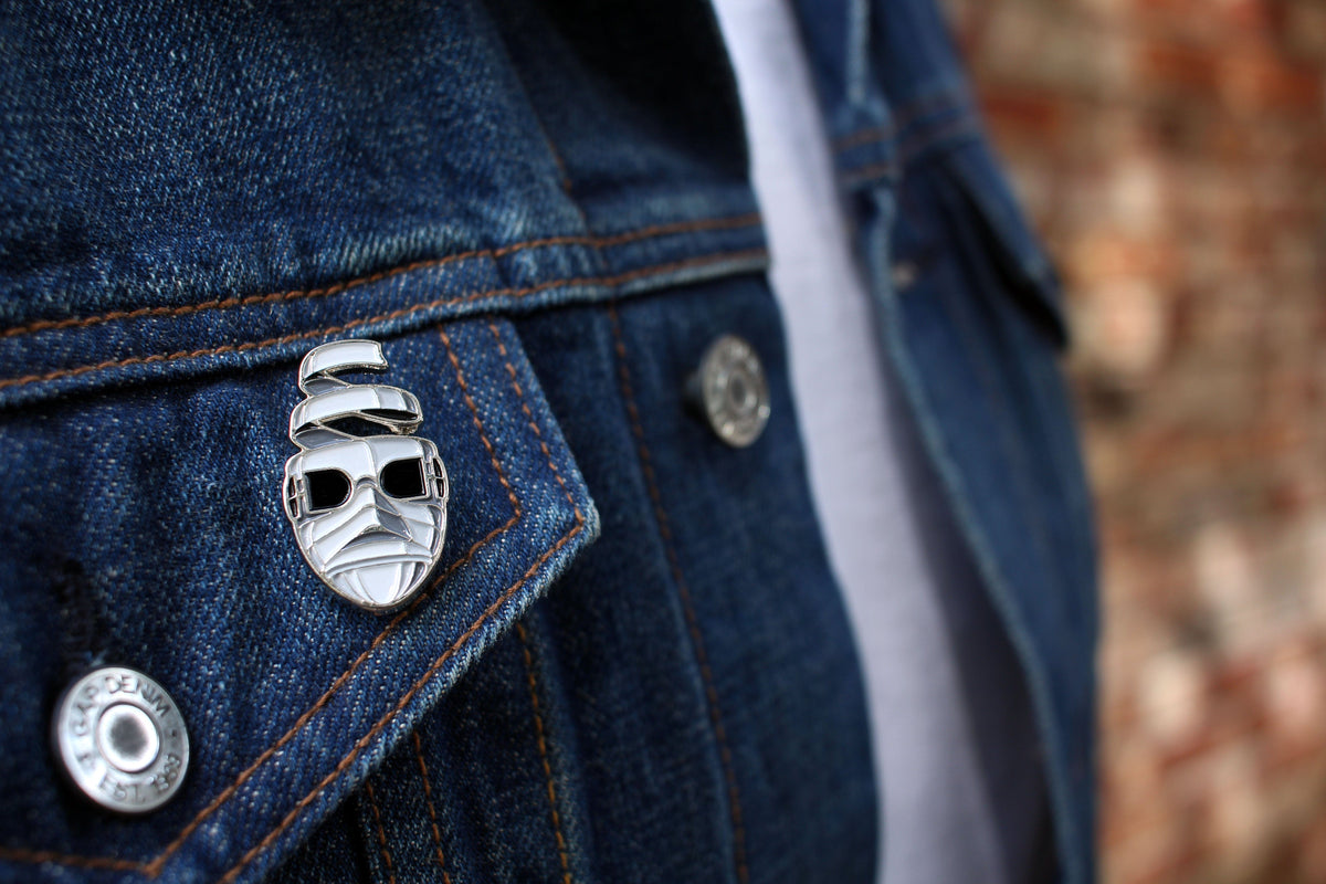 Invisible Hand Pin Invisible Man Enamel Pin (Monochrome) – Mondo
