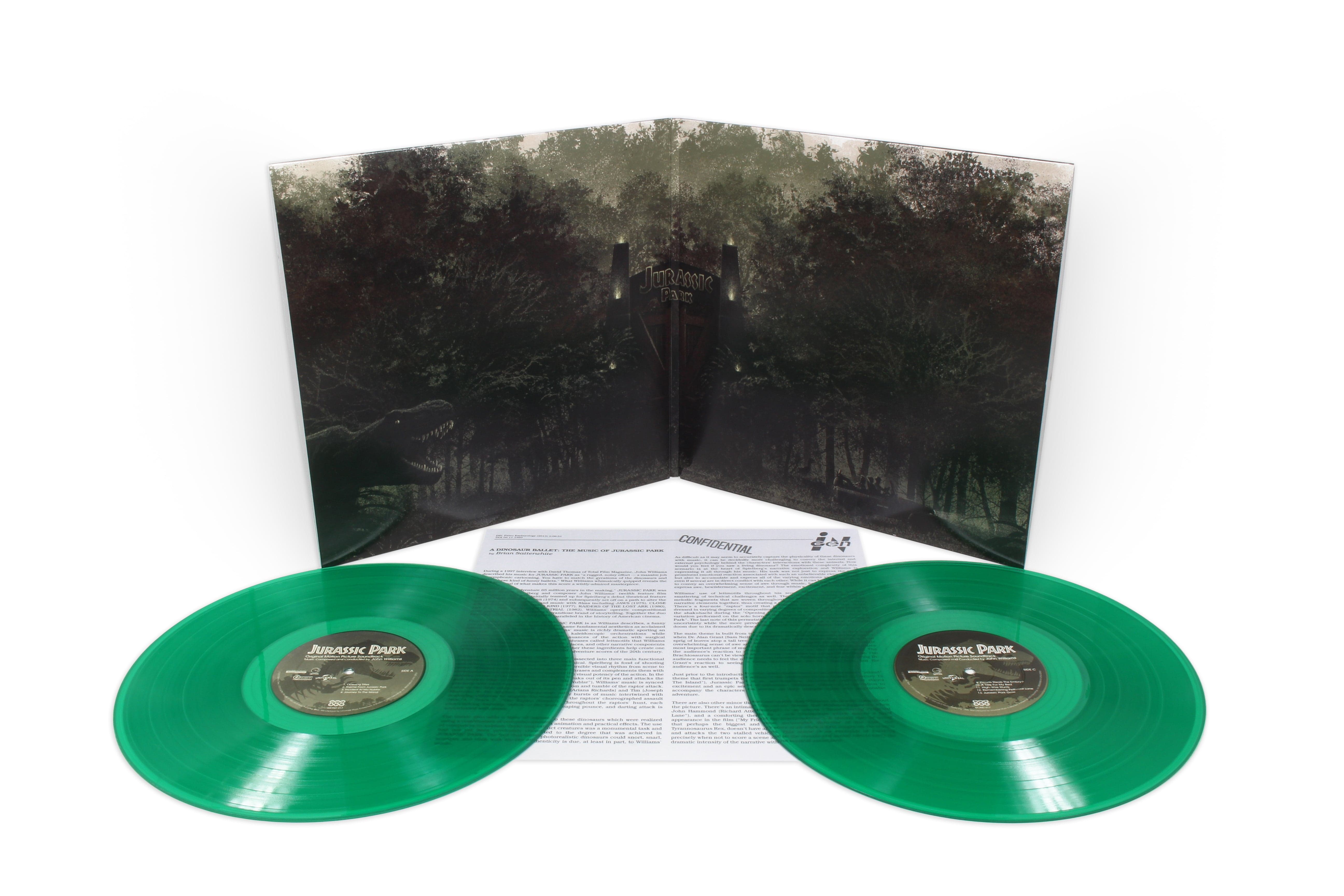 Jurassic Park Original Motion Picture Soundtrack 2024 Exclusive Green 2x Vinyl LP