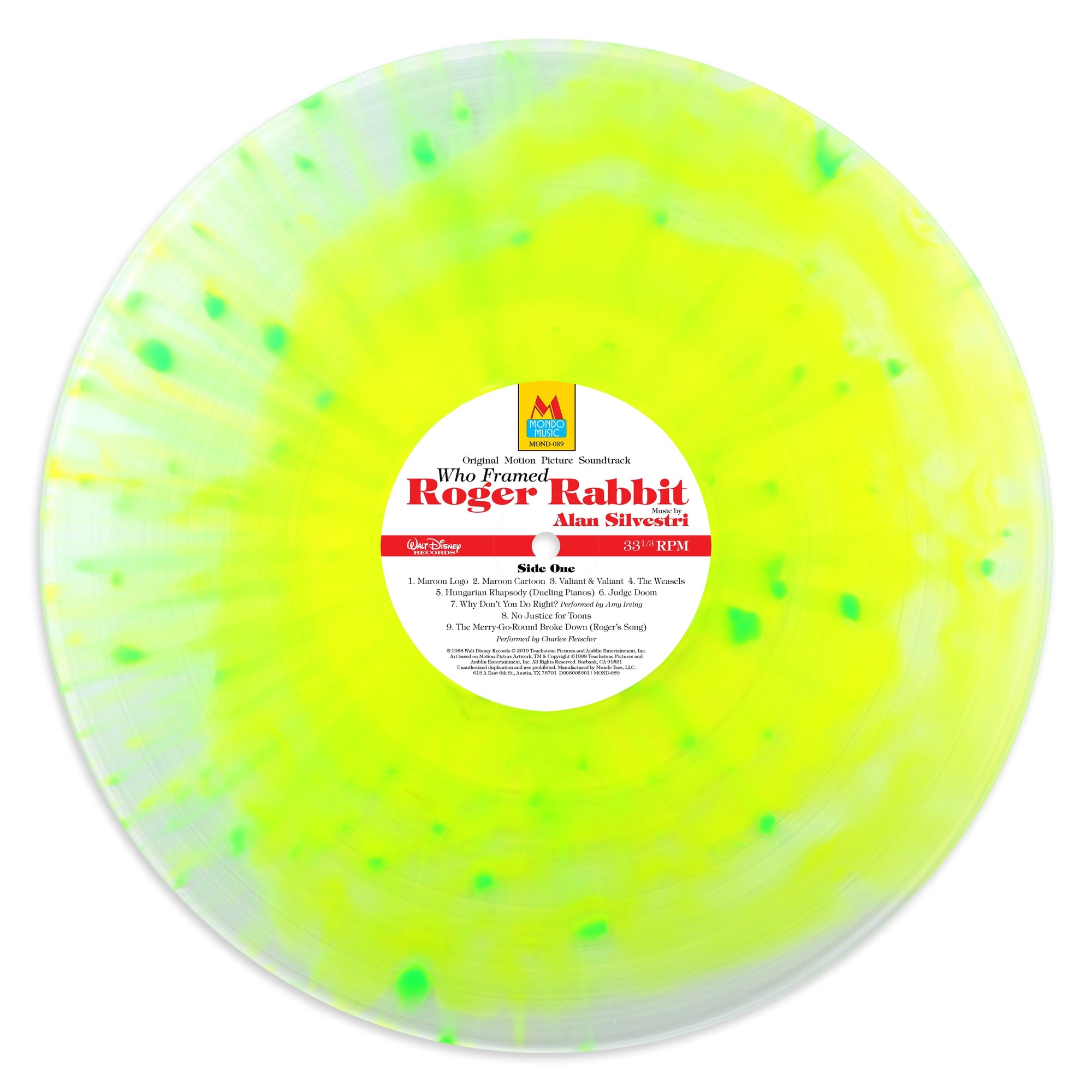 Who Framed Roger Rabbit – Original Motion Picture Soundtrack LP (SDCC ...