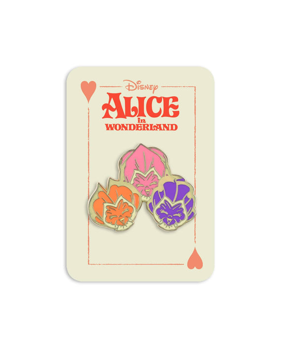 Alice in Wonderland – Singing Flowers Enamel Pin