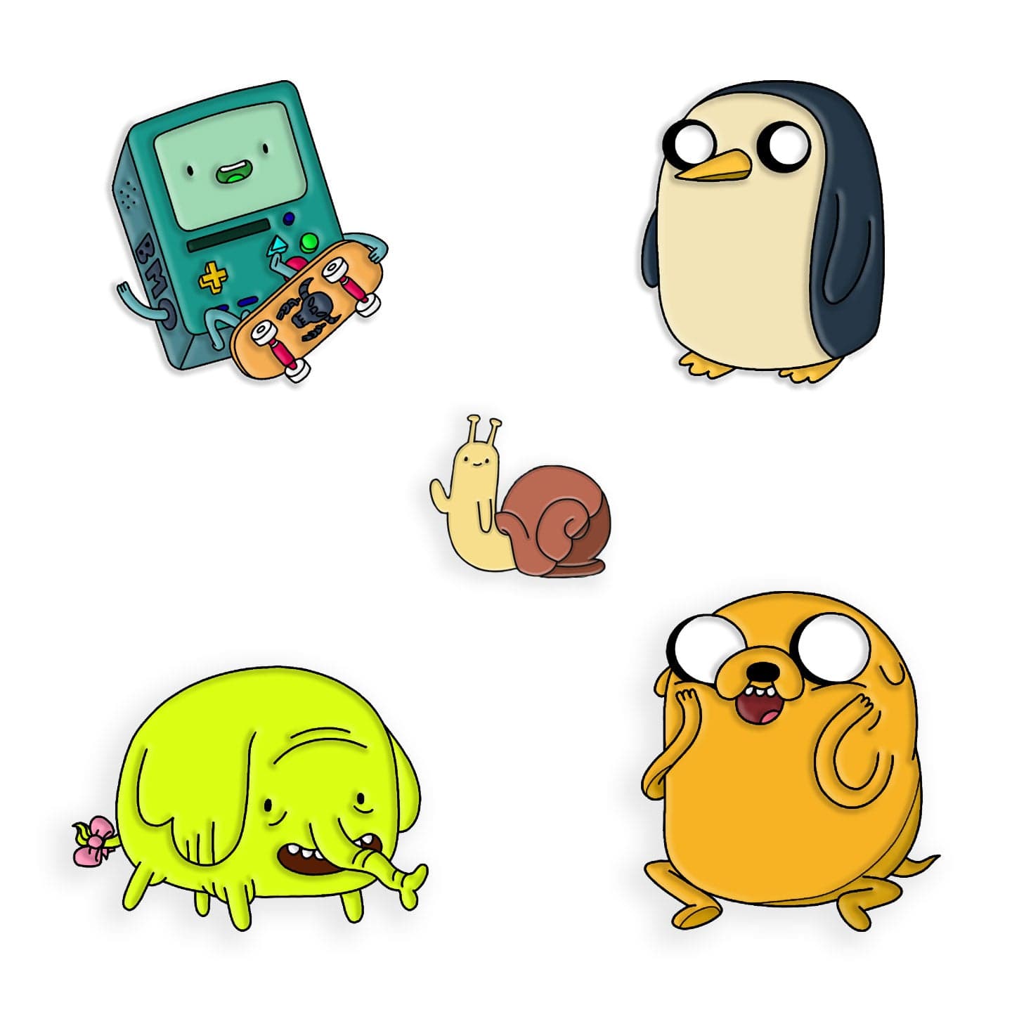 Enamel Pins Adventure Time Pin Set Of 3 Lapel Pin Kawaii