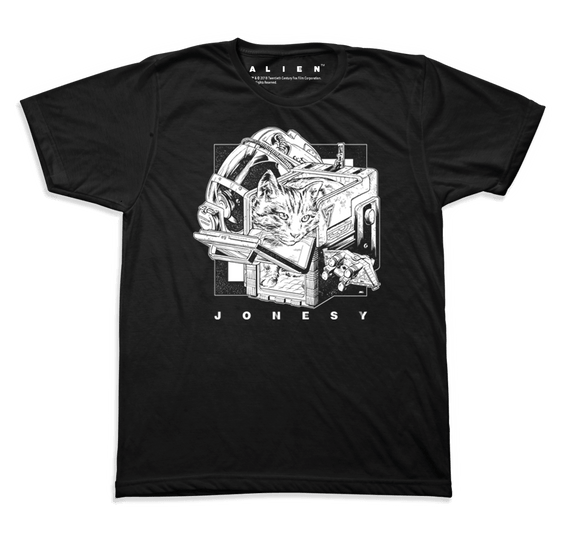 Alien – Jonesy T-Shirt (Black & White)