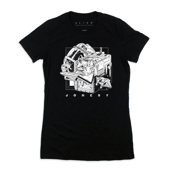 Alien – Jonesy T-Shirt (Black & White)