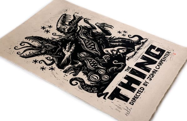 The Thing Linocut Poster