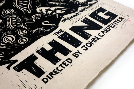 The Thing Linocut Poster