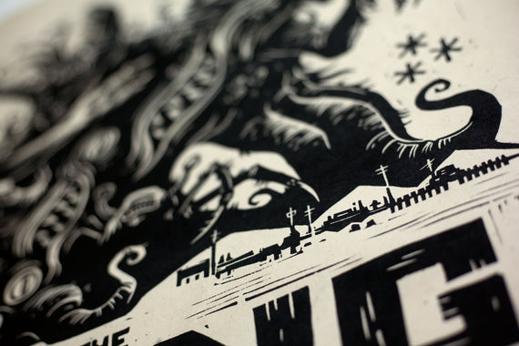 The Thing Linocut Poster