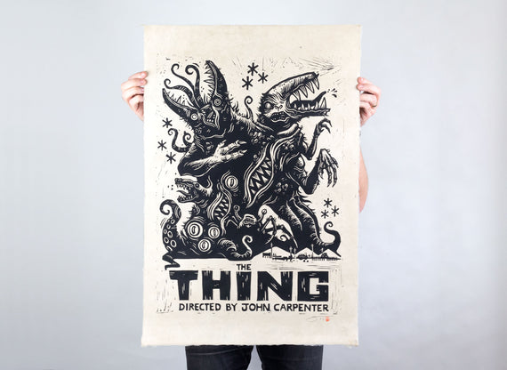 The Thing Linocut Poster