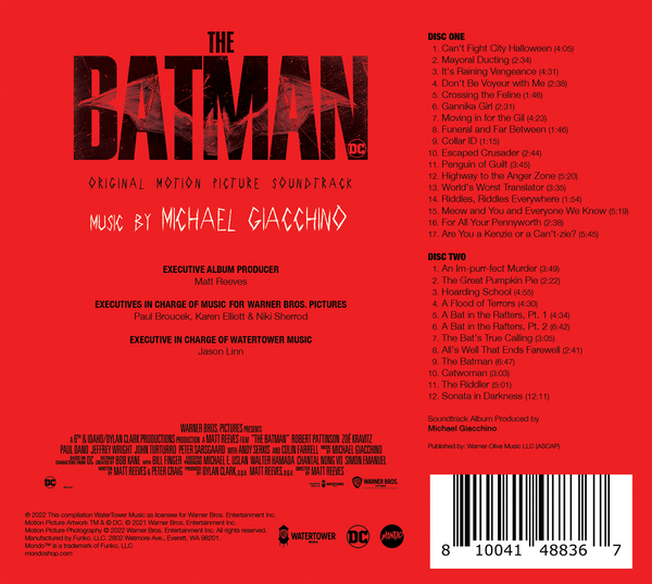 The Batman - Original Motion Picture Soundtrack 2XCD