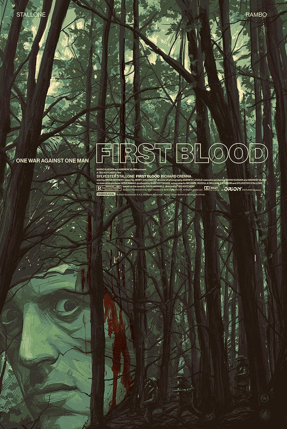 Nautilus x Mondo #3: First Blood Screenprinted Poster