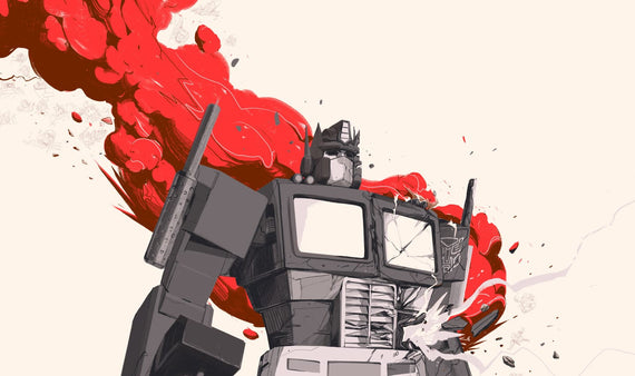 Transformers: The Movie (Variant) Poster by Oliver Barrett