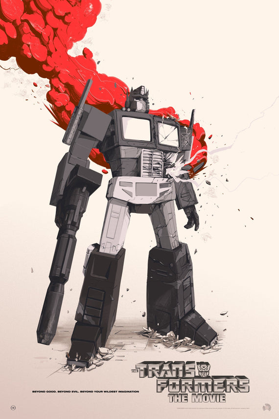 Transformers: The Movie (Variant) Poster by Oliver Barrett