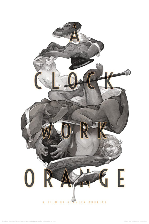 A Clockwork Orange Variant Screenprinted Poster
