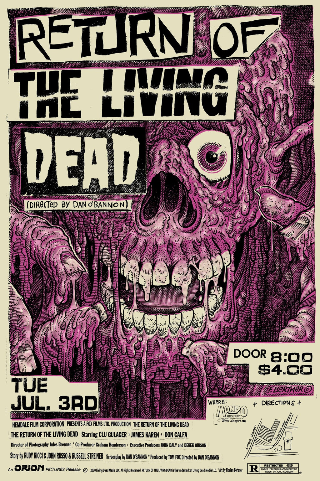 Poster Mondo Return Dead – Living of the