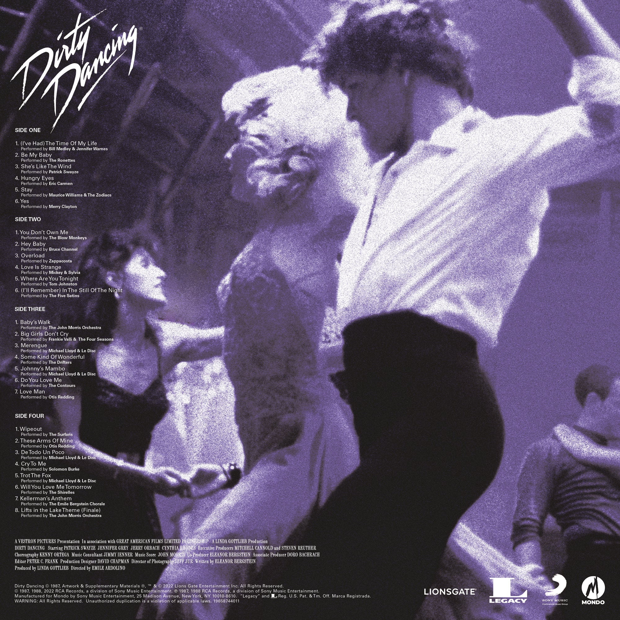 Dirty Dancing Original Motion Picture Soundtrack 2XLP – Mondo