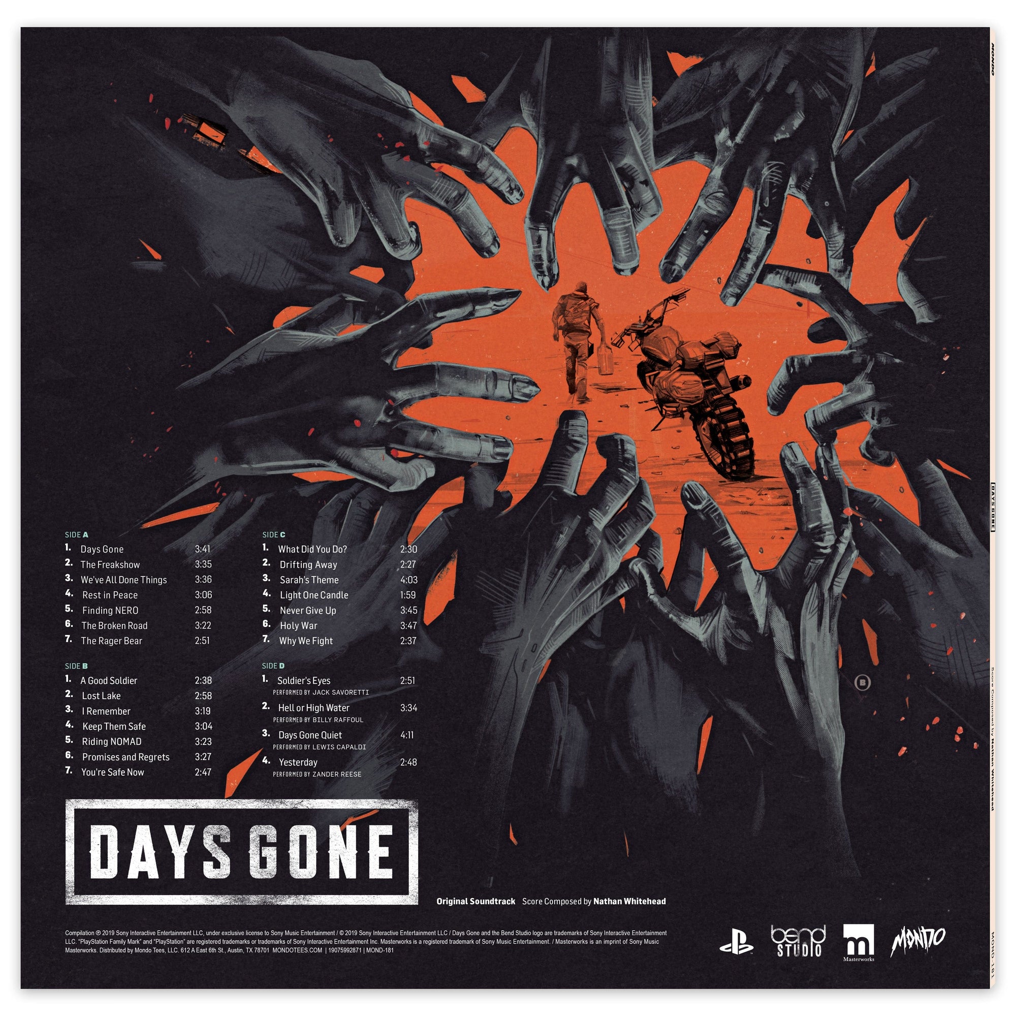Days Gone – Original Video Game Soundtrack 2XLP – Mondo