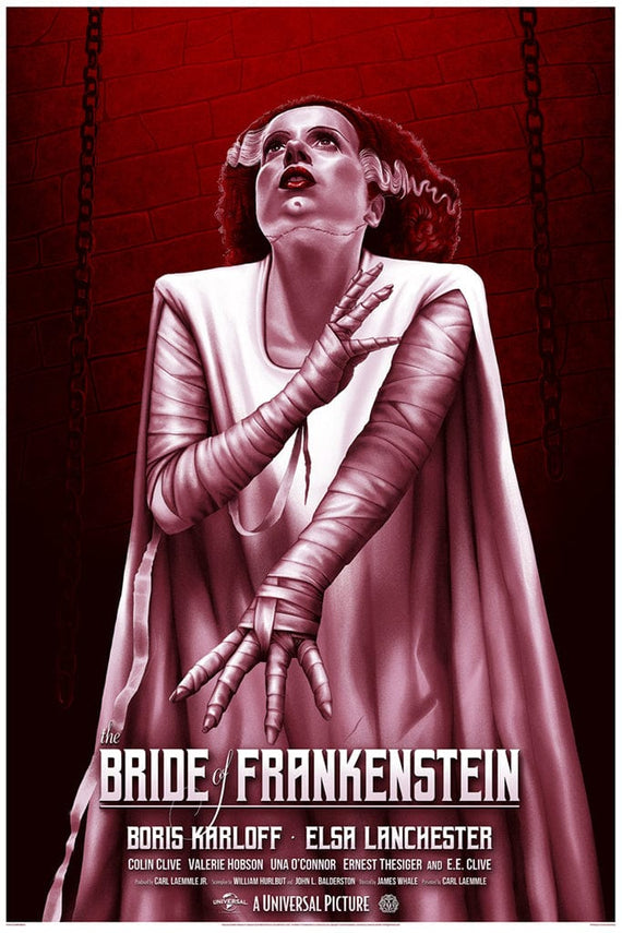 Bride of Frankenstein (Variant) Poster