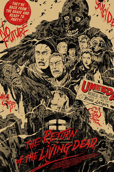 Return Of The Living Dead Screenprinted Mondo Poster –