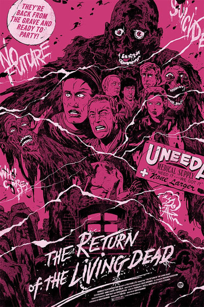 Return Of The Living Dead Variant Screenprinted Poster – Mondo